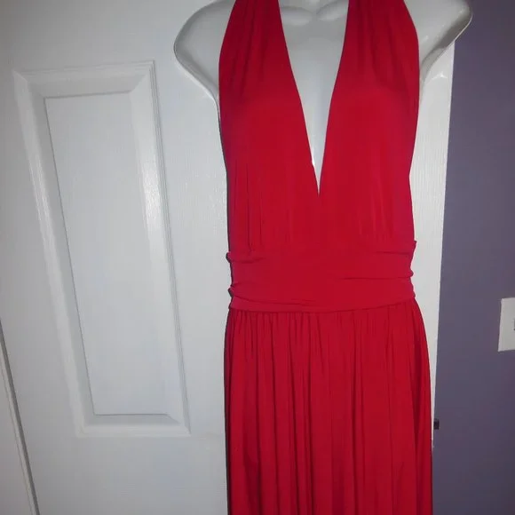 Moda International Dresses | Moda International Red Hot Halter Dress.Size Med. New. | Color: Red | Size: M | Plehman1's Closet Moda International Dresses | Moda International Red Hot Halter Dress.Size Med. New. | Color: Red | Size: M | Plehman1's Closet